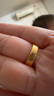 菜百首飾足金手鐲 極簡(jiǎn)風(fēng)黃金磨砂素圈手鐲時(shí)尚對對鐲手飾 單只 計價(jià) HJ 黃金手鐲 約10.73g 約圈口56mm 曬單實(shí)拍圖