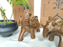 天祥緣紫銅大象擺件一對高級感招客廳玄關(guān)辦公室財(cái)大號吉祥如意吸水銅象 紫銅材質(zhì)-26號財(cái)富對象一對 曬單實(shí)拍圖