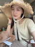 CHALL KITTY防曬帽子女2025新款夏季海邊沙灘大檐遮陽(yáng)編織拉菲漁夫草帽 卡其Khaki 曬單實(shí)拍圖