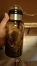 【送杯套】大容量加厚玻璃杯子便攜噸噸杯茶水分離帶杯套泡茶水杯 透明 1000ml噸噸桶 1只裝 曬單實(shí)拍圖