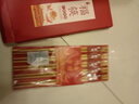 唐宗筷 天然竹筷子-招財貓10雙裝 家用酒店用 碳化竹筷餐具套裝C1091 曬單實拍圖