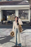 SNYDER WEAR2025新款秋季開(kāi)衫女長(zhǎng)款針織開(kāi)衫外套溫柔風(fēng)氣質(zhì)百搭薄款寬松開(kāi)衫 杏色單件 薄款 S 【建議85斤-105斤】 曬單實(shí)拍圖