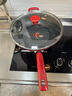 特福（Tefal）炒鍋不粘鍋家用炒菜鍋少油煙鍋32cm炒鍋佳溫紅心磁爐通用炒鍋 曬單實拍圖