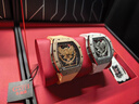 布加迪（BONEST GATTI）德國龍年限定全自動(dòng)機械男士腕表浮雕金銀龍霸氣情人節禮物送男友 BG5002-R2玫殼玫面玫膠帶 曬單實(shí)拍圖