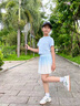 NICKYBABY女童夏季網(wǎng)球套裝兒童運(yùn)動速干半身裙女大童冰絲百褶短裙羽毛球服 6126藍(lán)色-【速干短裙/含安全褲】 130 cm 曬單實(shí)拍圖