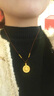 DIANA KANE足金包銀八寶羅盤福字吊墜女鏤空如意轉(zhuǎn)圓盤運(yùn)珠項(xiàng)鏈掛墜情侶黃金 八寶羅盤4cm【包金約1.5克】 曬單實(shí)拍圖