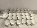 陶瓷記憶骨瓷馬克杯純白水杯茶杯牛奶杯咖啡杯子酒店賓館廣告印字定制logo 骨瓷中V杯 450ml 曬單實拍圖