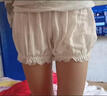 JIOESC安全褲超可愛(ài)南瓜褲lolitajk防走光夏薄舒適款蕾絲花邊打底優(yōu)質(zhì)女 日系提花安全褲【白色】 1條 L 80-110斤 曬單實(shí)拍圖