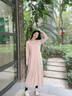 zauo涼感防曬裙女防曬衣長款夏季全身防曬長裙 紫色 S 曬單實(shí)拍圖
