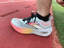 布魯克斯（BROOKS）男女競(jìng)速馬拉松碳板跑鞋龍卷風(fēng)4PB 天藍(lán)灰/白/紅桃色/桔 43 曬單實(shí)拍圖