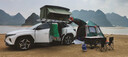 獵鋼狼戶(hù)外車(chē)頂帳篷 汽車(chē)雙人 全自動(dòng)液壓車(chē)載防水自駕游野營(yíng)遮陽(yáng)帳 【中號(hào)】白色外殼+卡其帆布 曬單實(shí)拍圖