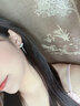 老鳳祥925銀耳釘耳飾耳環(huán)女2025年新款生日七夕情人節(jié)禮物送女朋友高級(jí) L-E26流星雨耳釘-925銀 曬單實(shí)拍圖