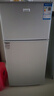 長(cháng)城（GREAT WALL FRIDGE）家用迷你小冰箱小型冷凍冷藏保鮮宿舍出租房辦公室節能省電雙開(kāi)門(mén)電冰箱 銀色108L【一級能效 全國聯(lián)?！?曬單實(shí)拍圖