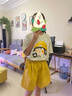 G.DUCKKIDS女童夏裝套裝2025新款洋氣兒童運(yùn)動(dòng)短褲子夏季女孩大童裝女裝外穿 黃色 短袖+短褲 170 cm 曬單實(shí)拍圖