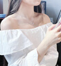唯一（Winy）一克拉莫桑鉆純銀項(xiàng)鏈女2025新款吊墜生日七夕情人節(jié)禮物送女友 曬單實(shí)拍圖