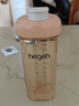 HEGEN海格恩吸管杯兒童水杯學(xué)飲杯奶瓶1-3-6歲直飲吸管嬰兒寶寶牛奶杯 【健康坐姿】 330ml 吸管杯-天使粉 曬單實(shí)拍圖