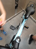 鳳凰（PHOENIX）兒童山地自行車(chē)男女中大童青少年單變速小學(xué)生6-10-12-18歲單車(chē) 【免安裝/變速】刀輪灰藍(lán)/后貨架 22寸【145-165cm】 曬單實(shí)拍圖