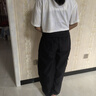 浮夏爵士舞服裝女套裝夏季酷颯帥一整套穿搭kpop街舞現(xiàn)代舞團(tuán)體演出服 白色上衣+黑吊帶+黑色工裝褲三件 M 【建議91-100斤】 曬單實(shí)拍圖
