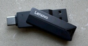 聯(lián)想（Lenovo）32G Type-C USB3.2手機U盤(pán) 雙接口 金屬蓋帽防塵防摔  SX6Pro系列 槍色 曬單實(shí)拍圖