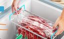 烹帥海爾冰柜內(nèi)部置物架上方食品筐冷柜收納吊籃掛框分類分層儲物掛籃 海爾冰柜專用置物架 長45寬22高20(cm) 曬單實拍圖