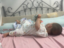 貝肽斯嬰兒衣服夏季寶寶連體衣純棉新生兒薄款哈衣爬服短袖睡衣 曬單實拍圖