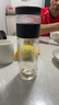 特美刻茶水分離泡茶杯抗菌雙層玻璃杯男杯子鈦茶隔茶杯男士禮物家居館 曬單實拍圖