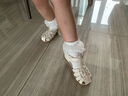 小羊沃利woollykids澳洲真皮男女寶寶夏款涼鞋兒童防滑魔術(shù)貼童鞋 云朵白 內(nèi)長17cm 適合腳長16.0cm 曬單實(shí)拍圖