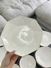 康琴（KANGQIN）高顏值陶瓷餐具碗碟套裝金邊鉆石碗盤筷套裝ins輕奢家用喬遷餐具 【描金】白鉆石【升級砂鍋】 88頭 曬單實(shí)拍圖
