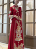 泰勒馬丁秀禾服新娘2025新款新中式結婚禮服敬酒服古裝嫁衣婚禮服 H043（僅女裝） L 曬單實(shí)拍圖
