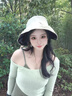 貓人防曬帽女士夏季黑膠防紫外線蝴蝶結(jié)漁夫帽遮臉大帽檐遮陽(yáng)帽子新款 米色 均碼（56-58） 曬單實(shí)拍圖