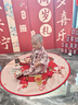 倍歡喜 一周歲抓周道具全套龍寶寶新中式kt板生日場景布置氛圍感裝飾 柿柿如意+抓周26件+毯+手足印 曬單實拍圖