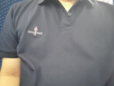 比音勒芬【冰氧吧3.0】夏季男士通勤上衣休閑翻領(lǐng)短袖polo衫抗菌涼感T恤 25藏青 2XL （115） 曬單實(shí)拍圖