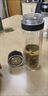 明徽（MINGHUI）德國品質鋼化玻璃杯防摔打不碎的大號套裝防爆男女隨手保溫出差過 550毫升 銀色 一鍵開蓋 0ml 0只 曬單實拍圖