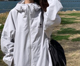 駱駝（CAMEL）戶外服單層沖鋒衣防水外套TR157冰川灰男女款M 曬單實(shí)拍圖