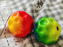 JCZS手腕彈力球兒童帶繩腕帶月球石彈彈升級手拋球回彈球解悶神器玩具 藍色【基礎款 曬單實拍圖