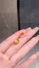 中國珠寶滿(mǎn)天星黃金耳釘女款足金小方糖星星耳環(huán)教師節禮物生日送女友老婆 足金滿(mǎn)天星耳釘+品牌禮盒 金重約2.7g 曬單實(shí)拍圖