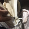 輕松熊高顏值雙肩包日系可愛(ài)帆布棕色刺繡熊百搭學(xué)生軟妹超萌書(shū)包 白色 曬單實(shí)拍圖