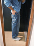 Levi's李維斯25年新款男士美式復古Clean Fit578闊腿直筒牛仔褲 藏青色 31 (32) 曬單實拍圖