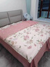 水星系列春夏小清新100全棉四件套斜紋純棉床笠床單田園床上用品2026新款 南枝-粉【掌柜推薦】【100%全棉 2.0m 床單款 （被套220*240cm） 曬單實(shí)拍圖