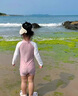 G.DUCKKIDS童裝女童套裝夏季2024新款中大童女孩夏裝扎染純棉短袖T恤半身裙 粉色（帶安全褲） 140 建議身高130-140cm年齡9-10歲 曬單實(shí)拍圖