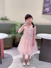 FIDQIOG品牌女童夏款公主裙寶寶背心裙女孩洋氣裙子2025新款 粉色 120 cm 曬單實拍圖