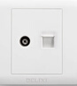德力西(DELIXI)開(kāi)關(guān)插座面板 CD815系列 有線電視電腦插座 QSE86TVT8 曬單實(shí)拍圖