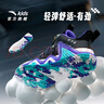 安踏兒童運動鞋男小童鞋2025秋季新品旋鈕扣防滑專業(yè)逆鱗異形籃球鞋 【逆鱗】黑/銀/夢幻紫9930-2 32 曬單實拍圖