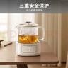 九陽（Joyoung）凈萃養(yǎng)生壺迷你家用全玻璃煮茶器 輕音燉煮 1L辦公室0金屬0膠水恒溫燒水壺 WY103 曬單實拍圖