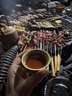 鳳朝皇戶外烤火爐家用庭院圍爐煮茶燒烤桌柴火取暖爐別墅篝火取暖炭火盆 雙層烤火爐+防雨罩 曬單實(shí)拍圖