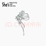 She's茜子巴比耶薔薇花朵蝴蝶結(jié)胸針高檔女士胸花生日禮物送女友 曬單實(shí)拍圖