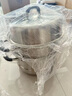 康巴赫304不銹鋼三層蒸鍋蒸籠復(fù)底湯蒸鍋多功能防燙鍋具28cm燃?xì)庠钔ㄓ?曬單實(shí)拍圖