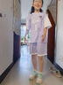 喬丹女童全碼籃球套裝兒童夏季球服短褲運(yùn)動(dòng)兩件套 紫霞色/紫霞色 140 曬單實(shí)拍圖