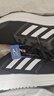 阿迪達(dá)斯 （adidas）官方網(wǎng)休閑鞋男鞋 25夏季新款運(yùn)動(dòng)鞋網(wǎng)面透氣輕便減震跑步鞋子男 黑色白/店長主推 41 曬單實(shí)拍圖