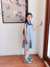 WVD女童洋裝2025新款大童公主裙夏季超好看薄款夏天dresses 灰色:2557款POIO領(lǐng)百褶連衣裙 120 cm:建議身高115cm左右 曬單實拍圖